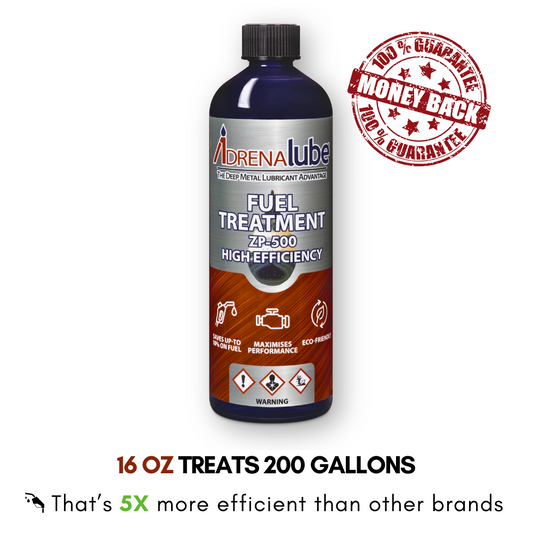 AdrenaLube fuel treatment product is for high-performance fuel treatment and lubrication.